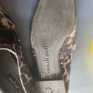 Paul Green suede leopard flats.